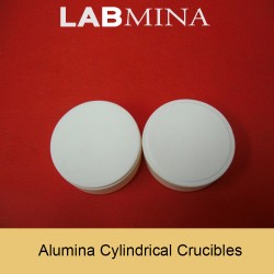 AC02080, 80ml, 75(Diameter), 27mm(H), Alumina, Cylindrical Crucible, Lid Included